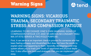 Warning Signs of Vicarious Trauma and Compassion Fatigue