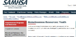 SAMHSA Homelessness Resources: Youth