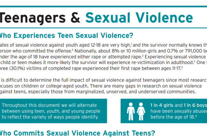 Teenagers and Sexual Violence