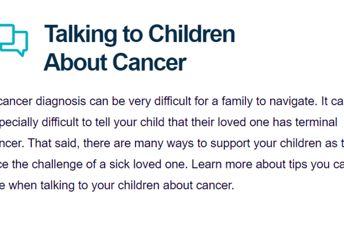 Talking to Children About Cancer