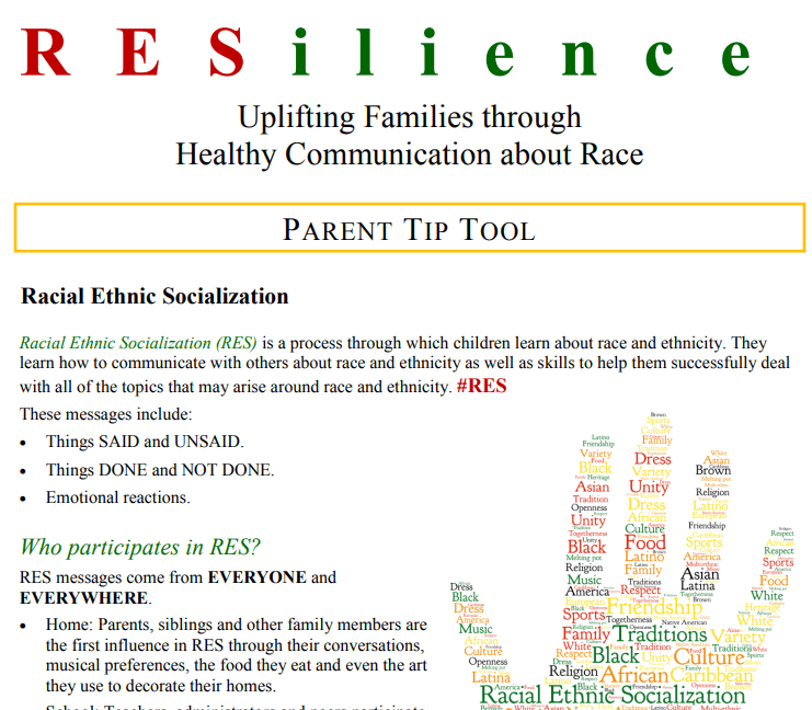 RESILIENCE:  Uplifting Families through Healthy Communication about Race