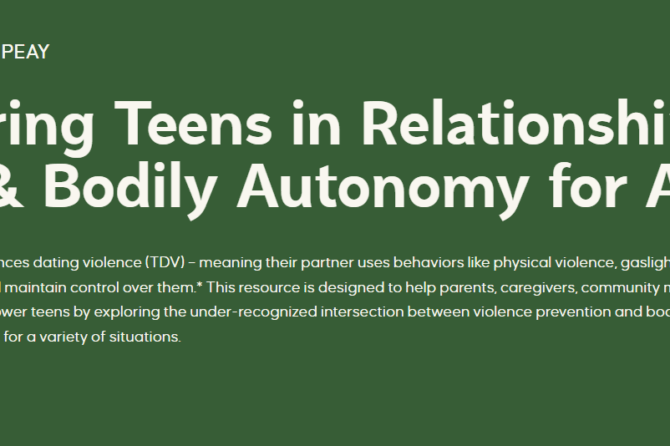 Empowering Teens in Dating Relationships: Respect and Bodily Autonomy for All