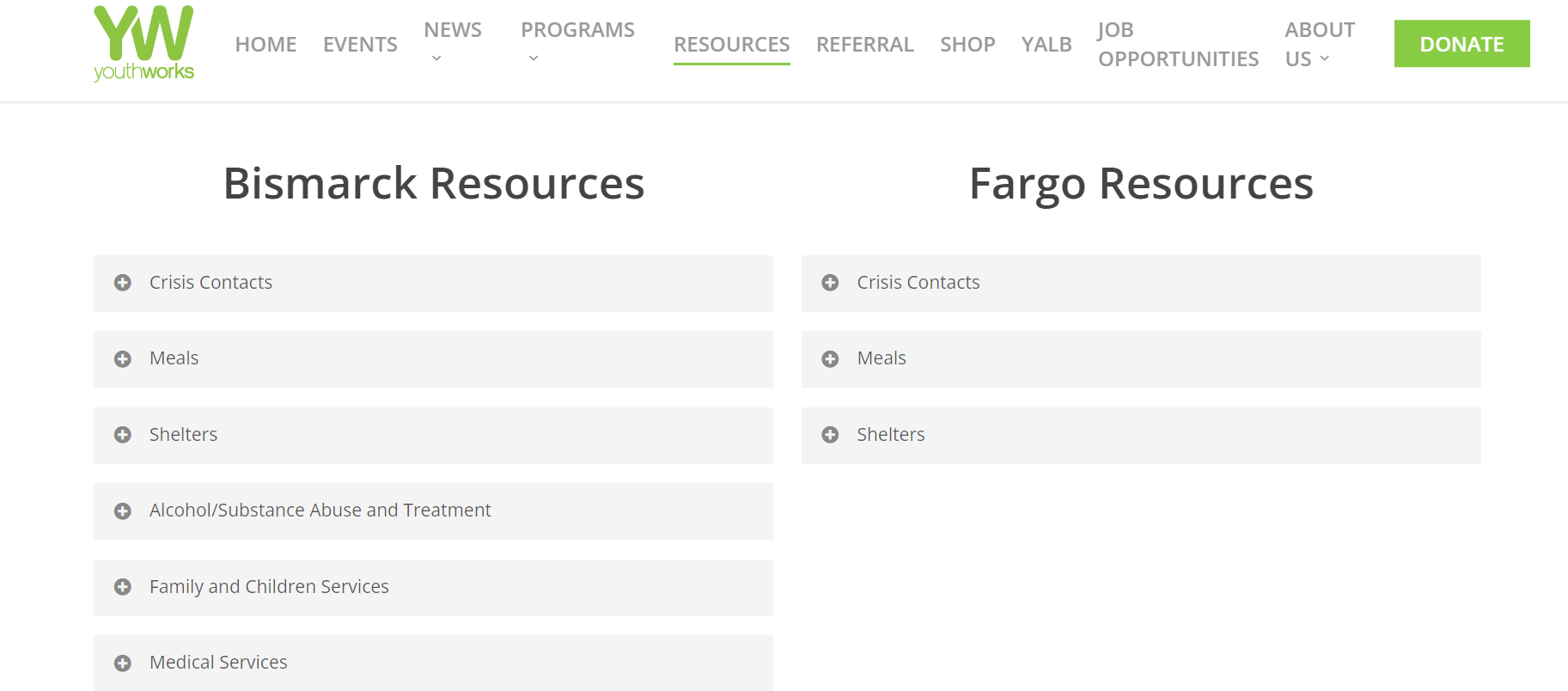 Fargo and Bismarck Local Resources for Unhoused Youth