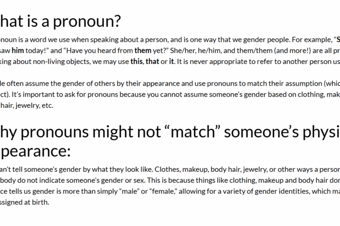 Teaching Kids About Gender Pronouns