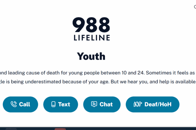 988 Lifeline – Youth