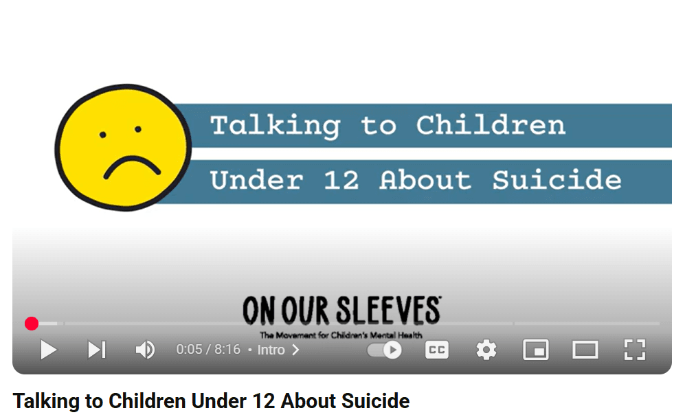 Talking to Children Under 12 About Suicide