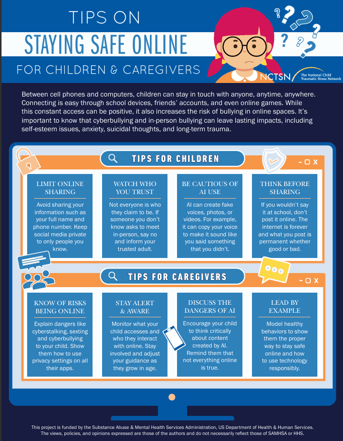 Tips on Staying Safe Online for Children & Caregivers